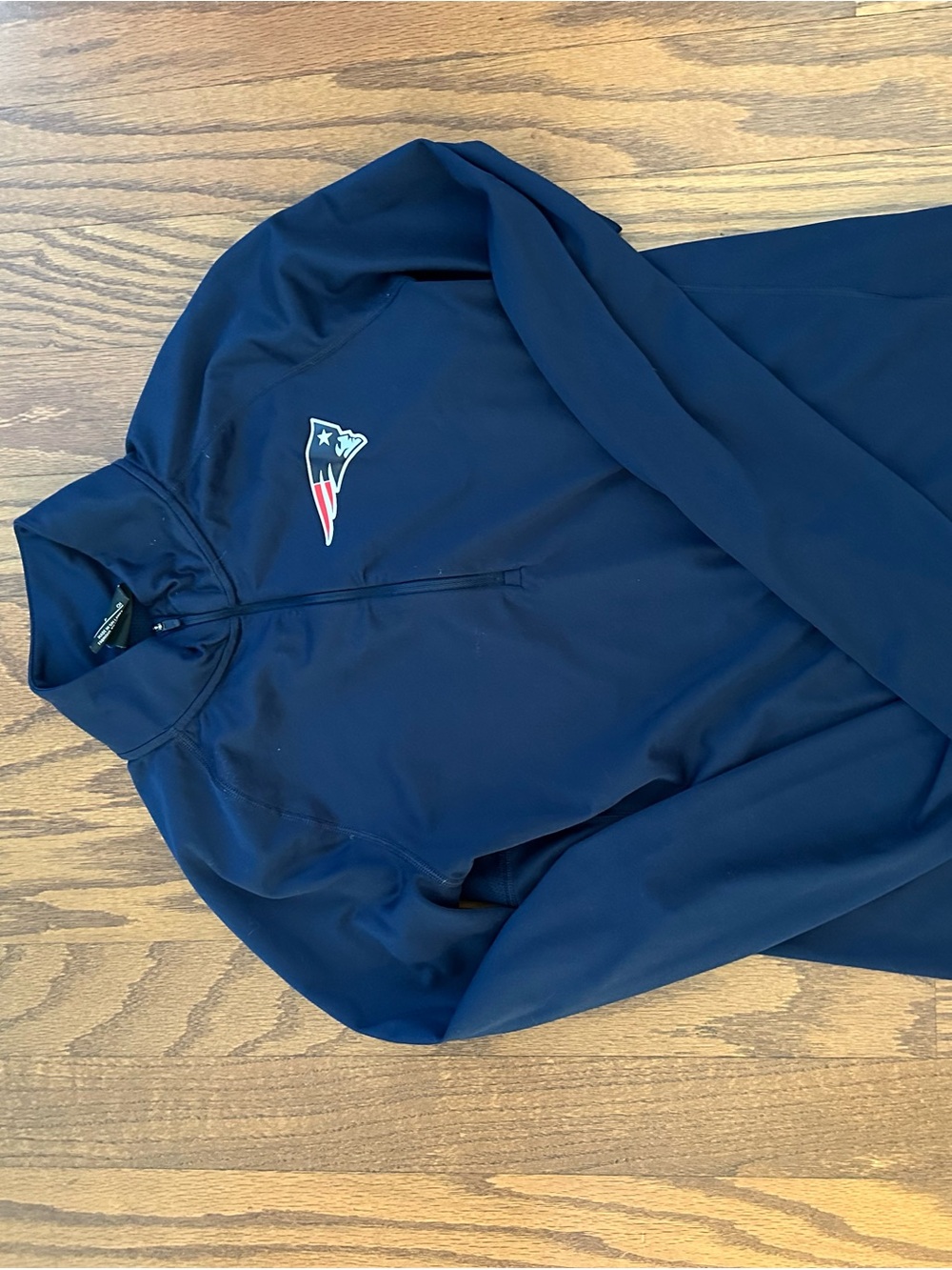 NFL Navy Lightweight Quarter-Zip with Team Crest